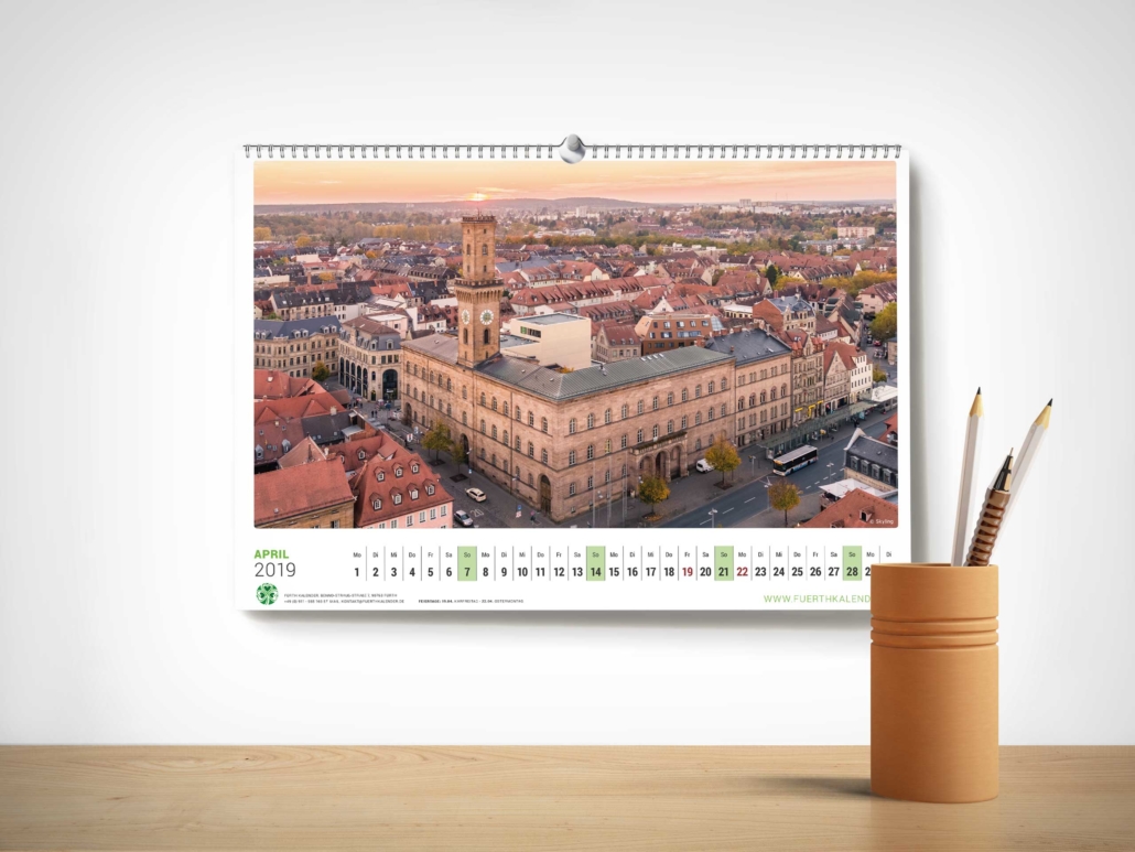 Fürth Kalender 2019 Einzelansicht